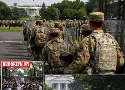 گزارش تصویری از تظاهرات بزرگ مقابل کاخ سفید